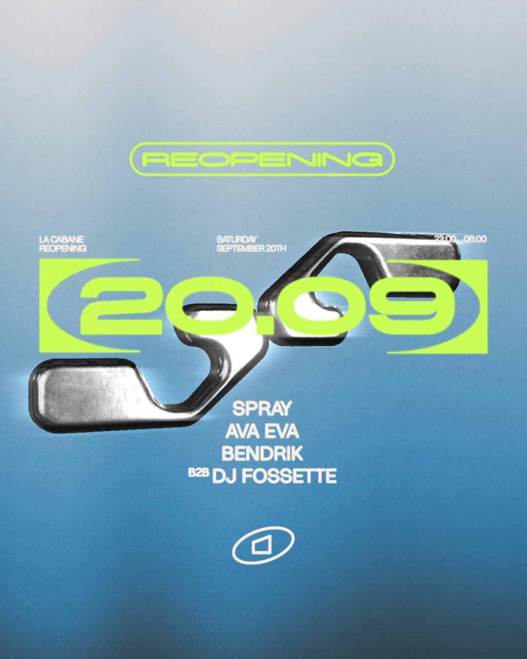 La Cabane - Season Opening • Spray, Ava Eva, Bendrik B2B Dj Fossette