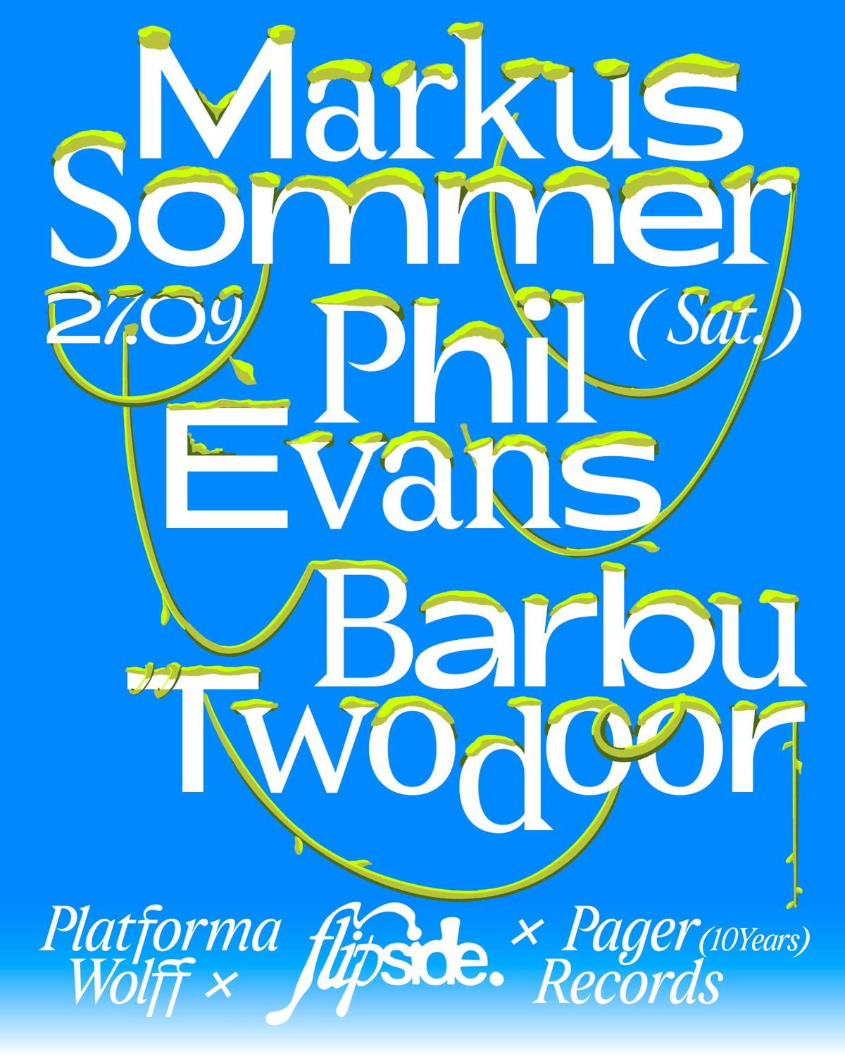 Pw X Flipside • Pager Records 10 Years • Markus Sommer, Phil Evans, Barbu, Twodoor