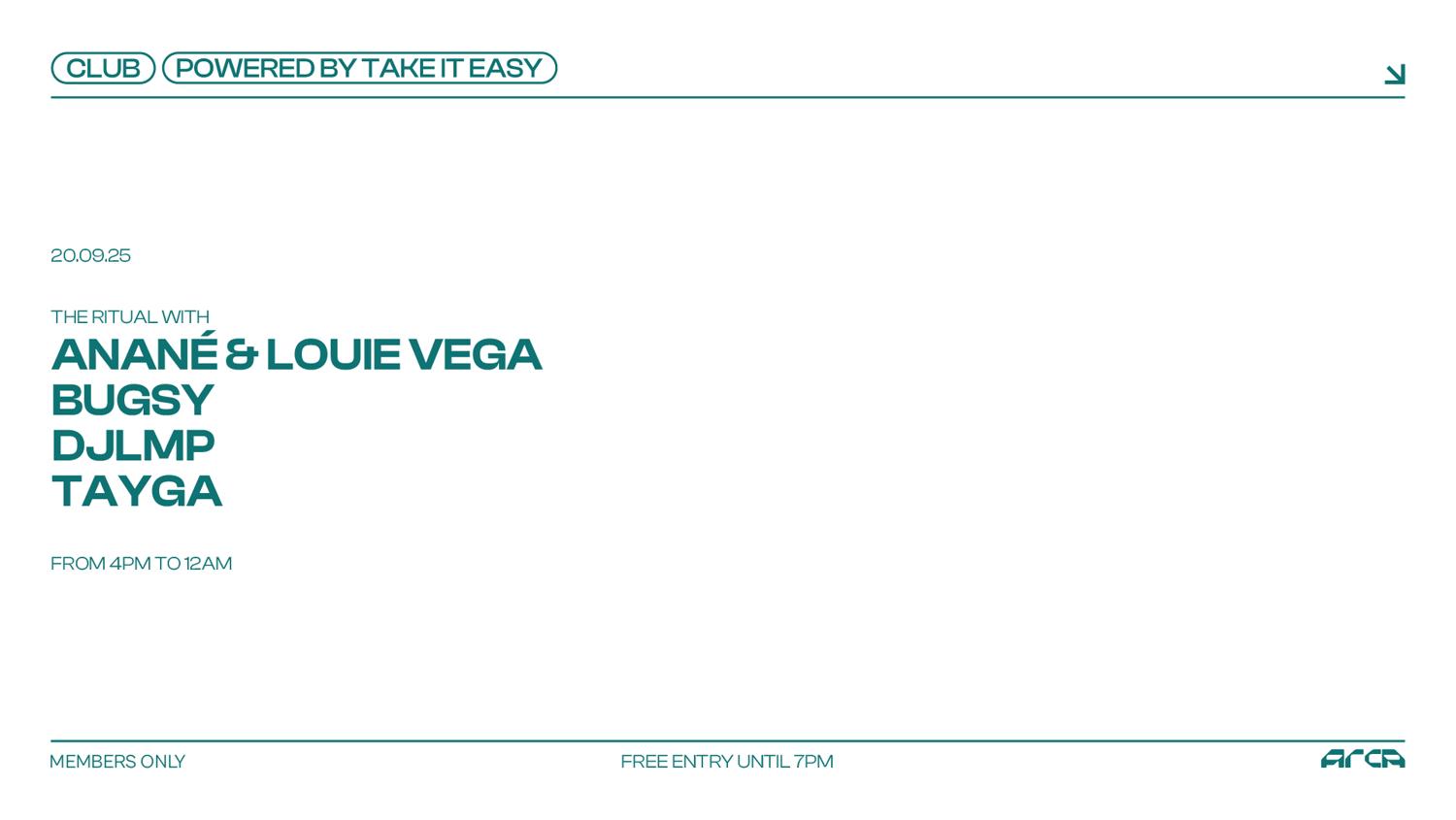 Take It Easy Season Opening