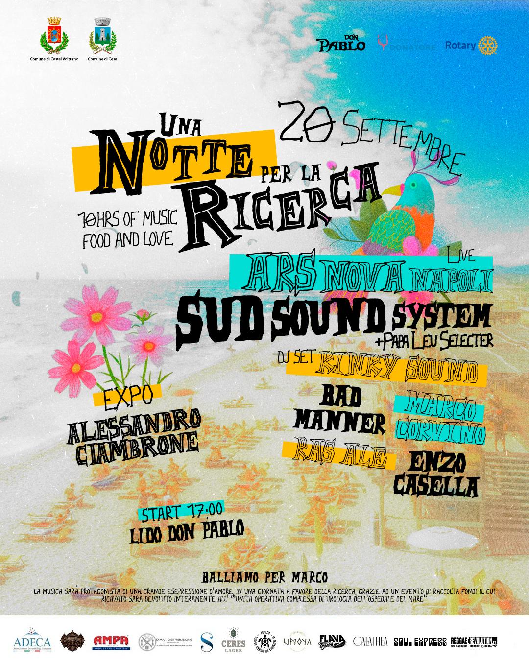 Notte Per La Ricerca With Sud Soundsystem And Many More
