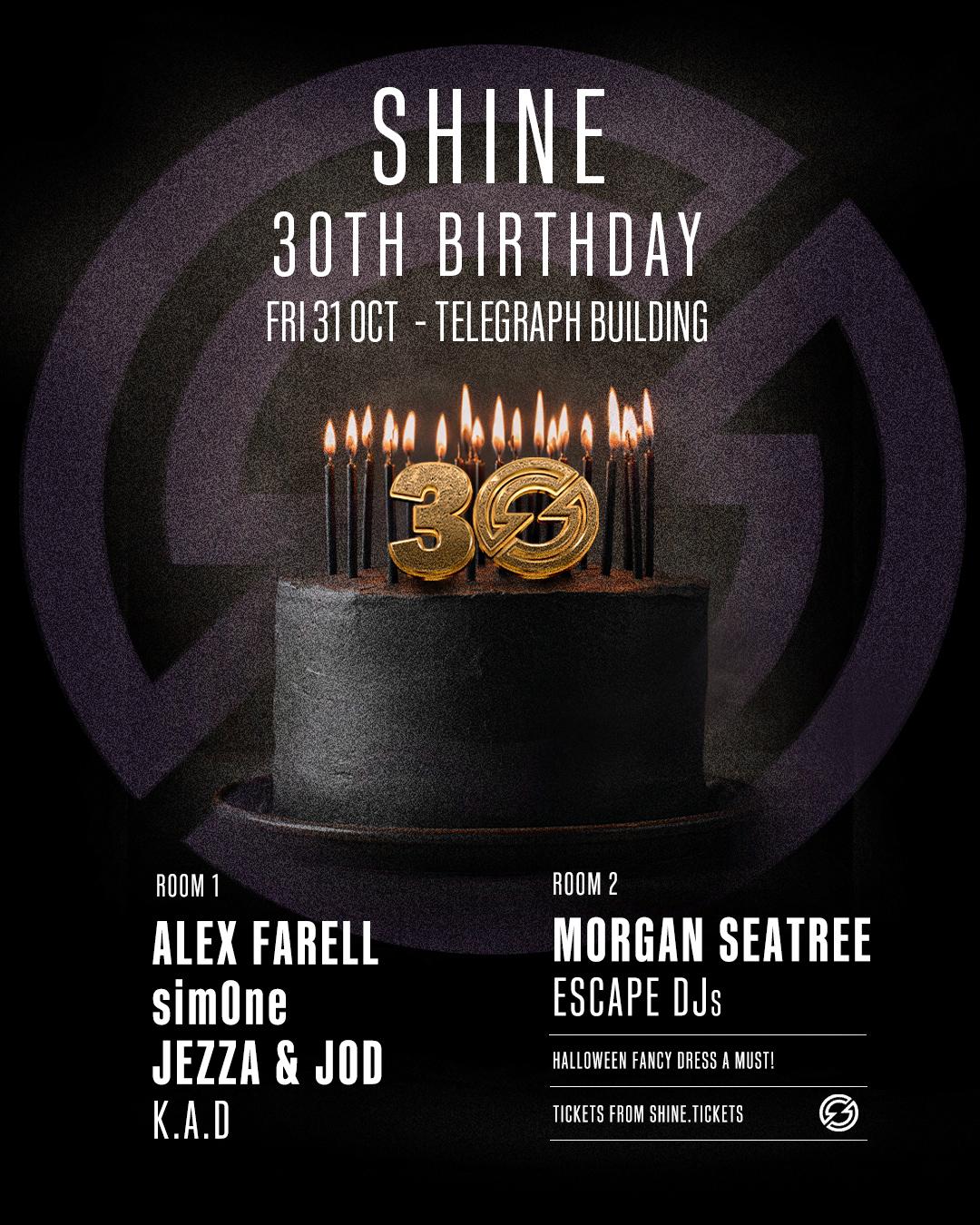 Shine Halloween / 30Th Bday — Alex Farell, Morgan Seatree + More