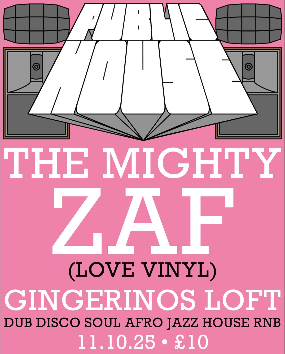 Public House Hifi Presents The Mighty Zaf (Love Vinyl - London)