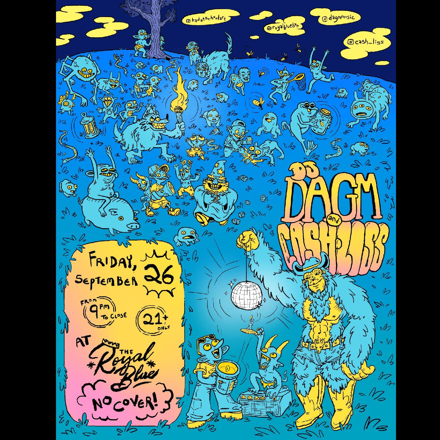 Party No. 2 Presents Dagm & Cash.Liss At Royal Blue