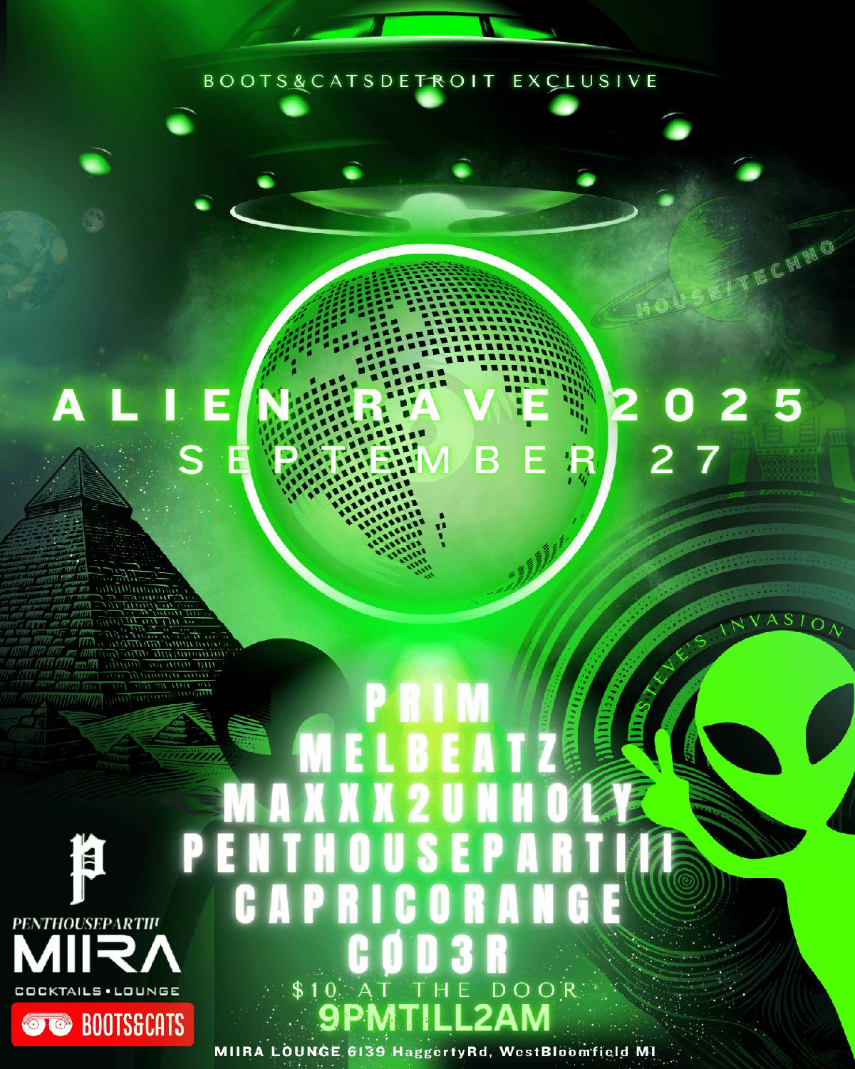 Alien Rave 2025 Techno/House