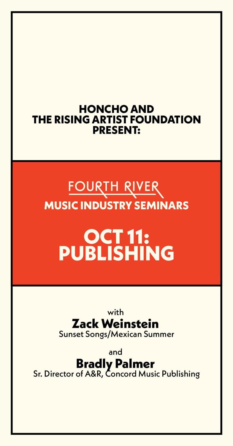 Fourth River Public Music Industry Seminars: Session 1: Publishing