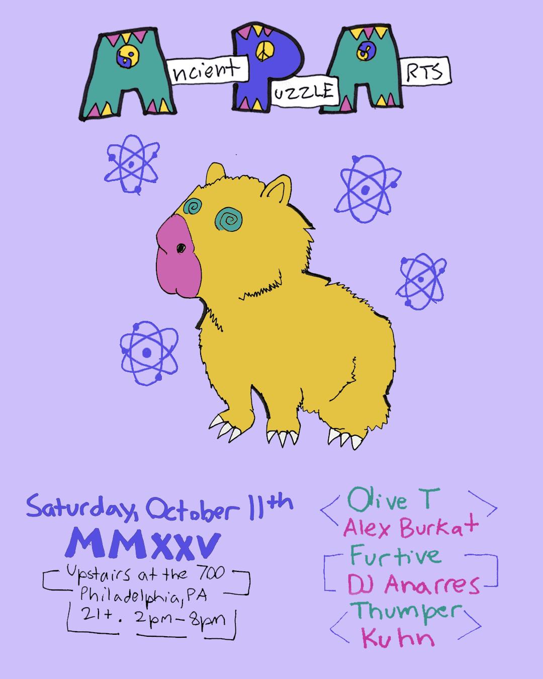 Ancient Puzzle Arts With Olive T, Alex Burkat, Dj Annares, Furtive