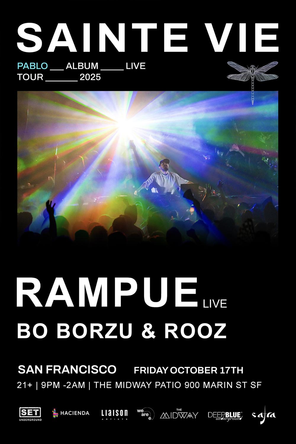 Set Underground Presents: Sainte Vie 'Album Live Tour' Party + Rampue