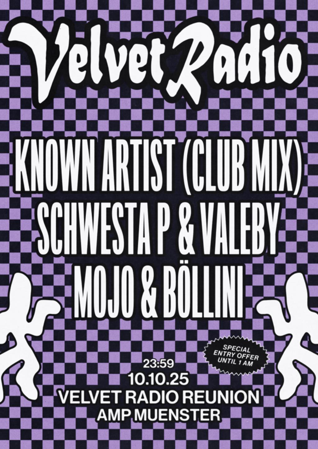 Velvet Radio Reunion With Known Artist