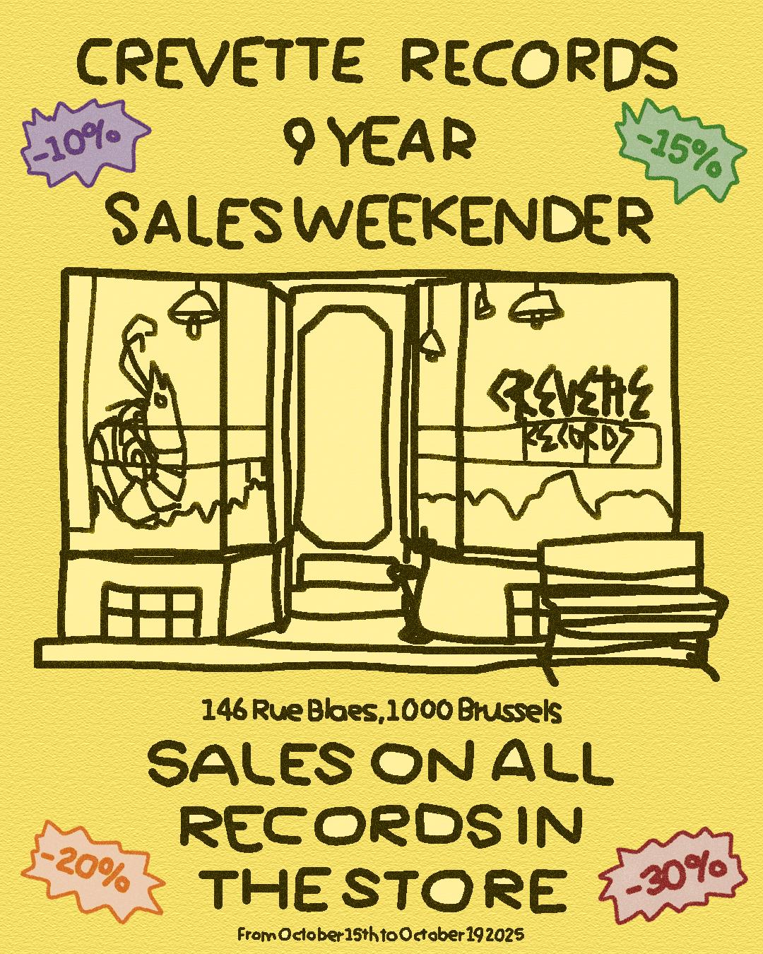 Crevette Records • 9 Year Sales Week ㋛