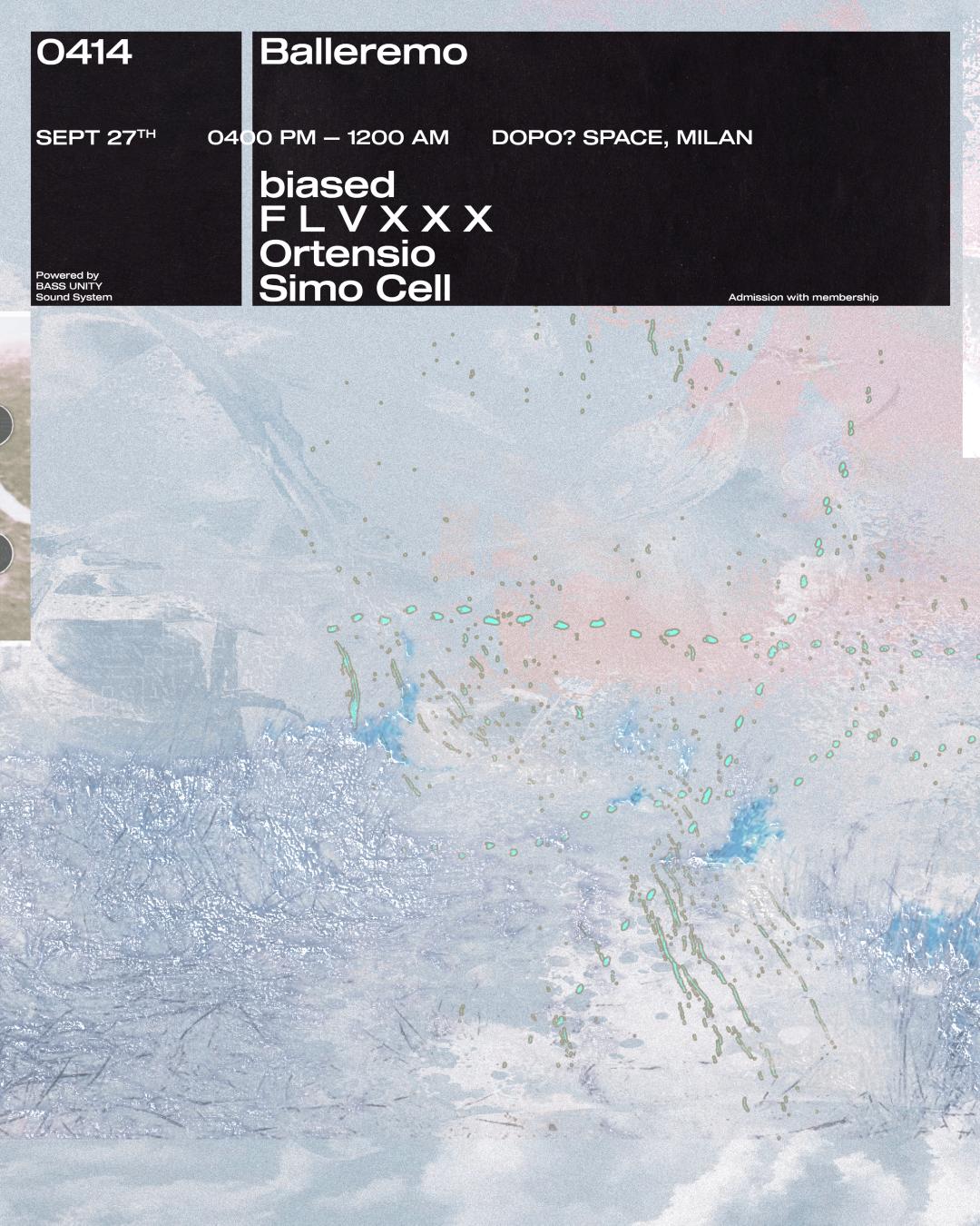 Balleremo 0414 - Re-Opening With Simo Cell And Bass Unity