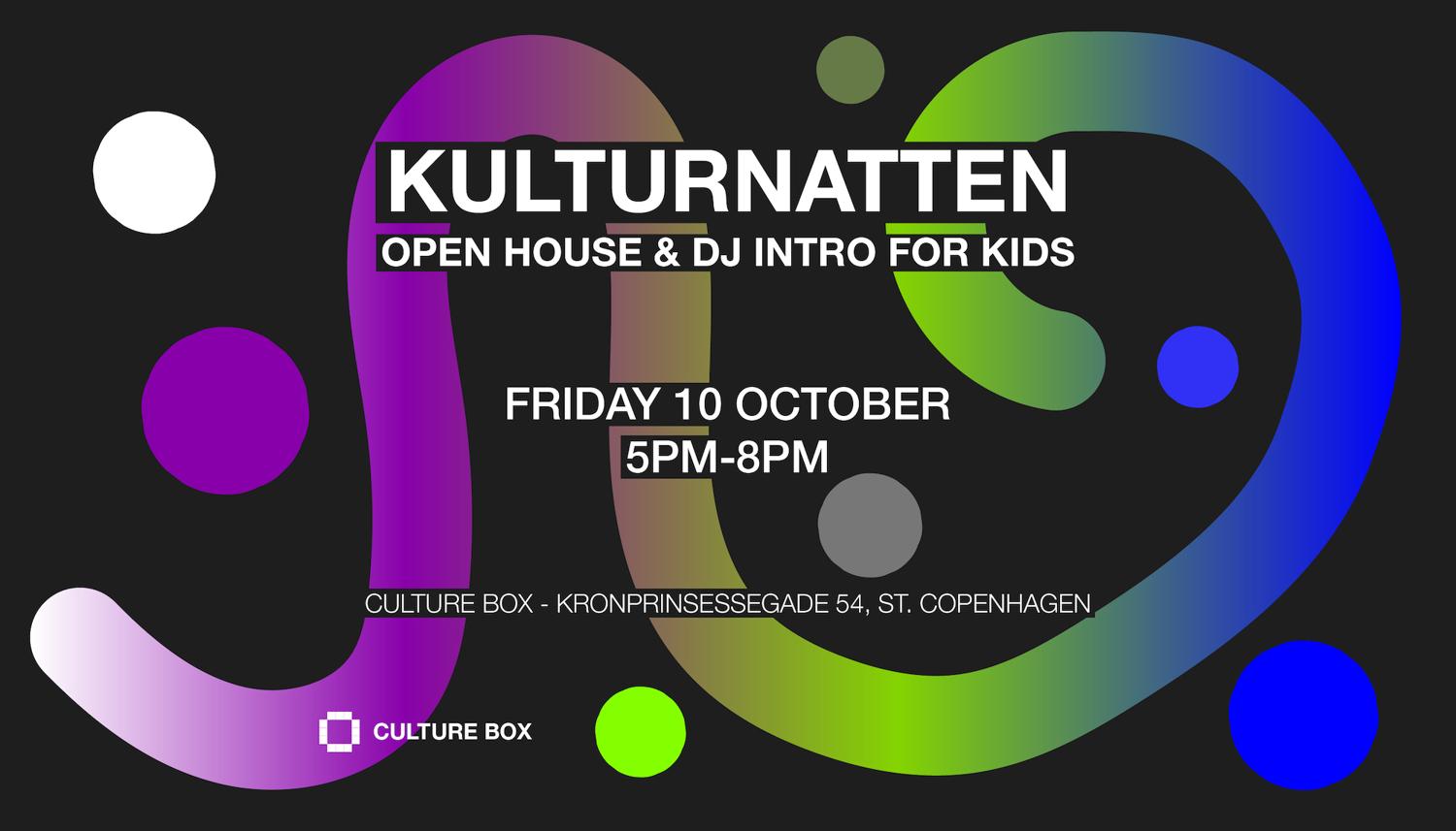 Kulturnatten: Open House & Dj Intro For Kids