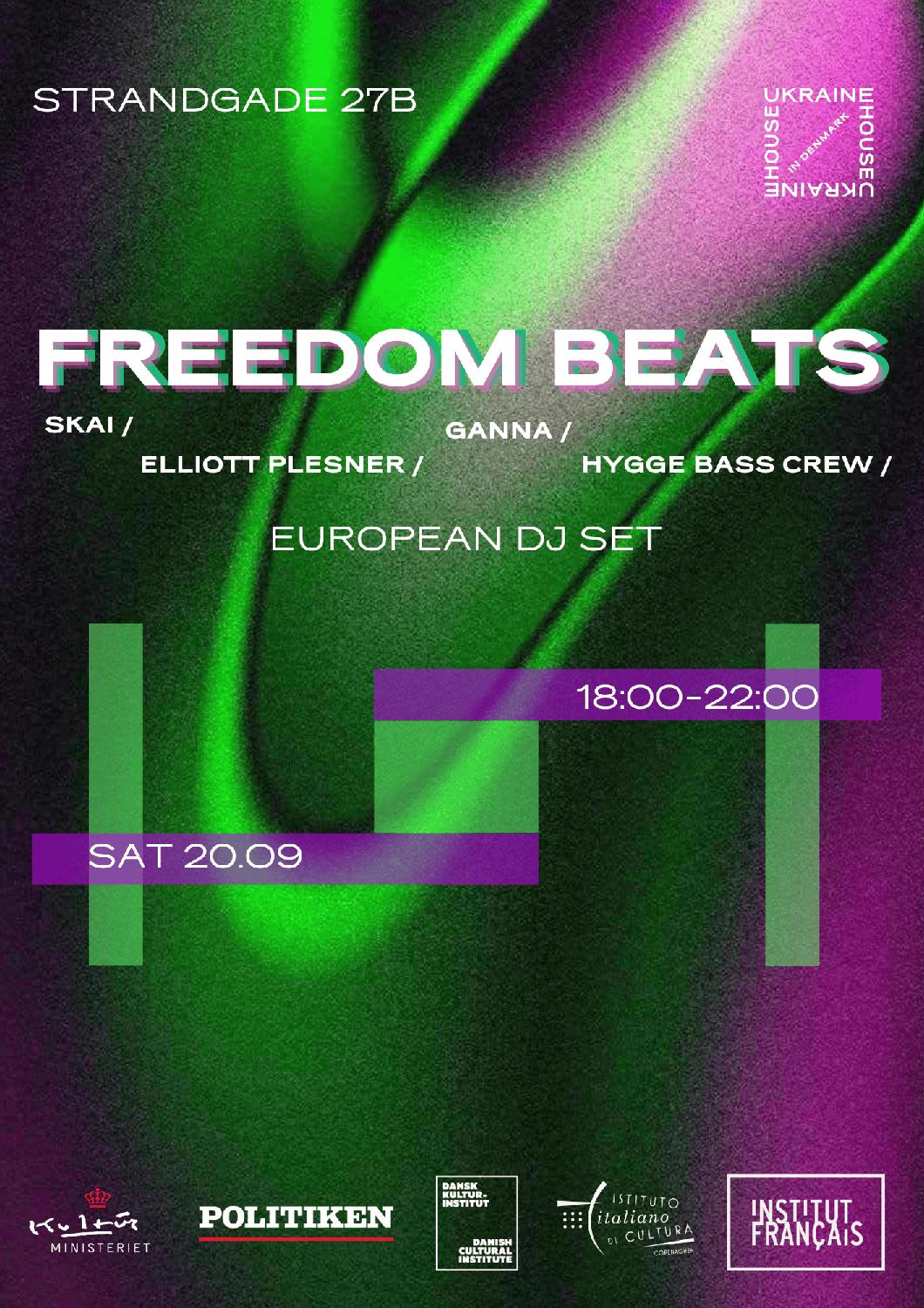 Ukraine House Presents: Freedom Beats Feat. Ganna / Skai / Elliott Plesner / Hygge Bass Crew