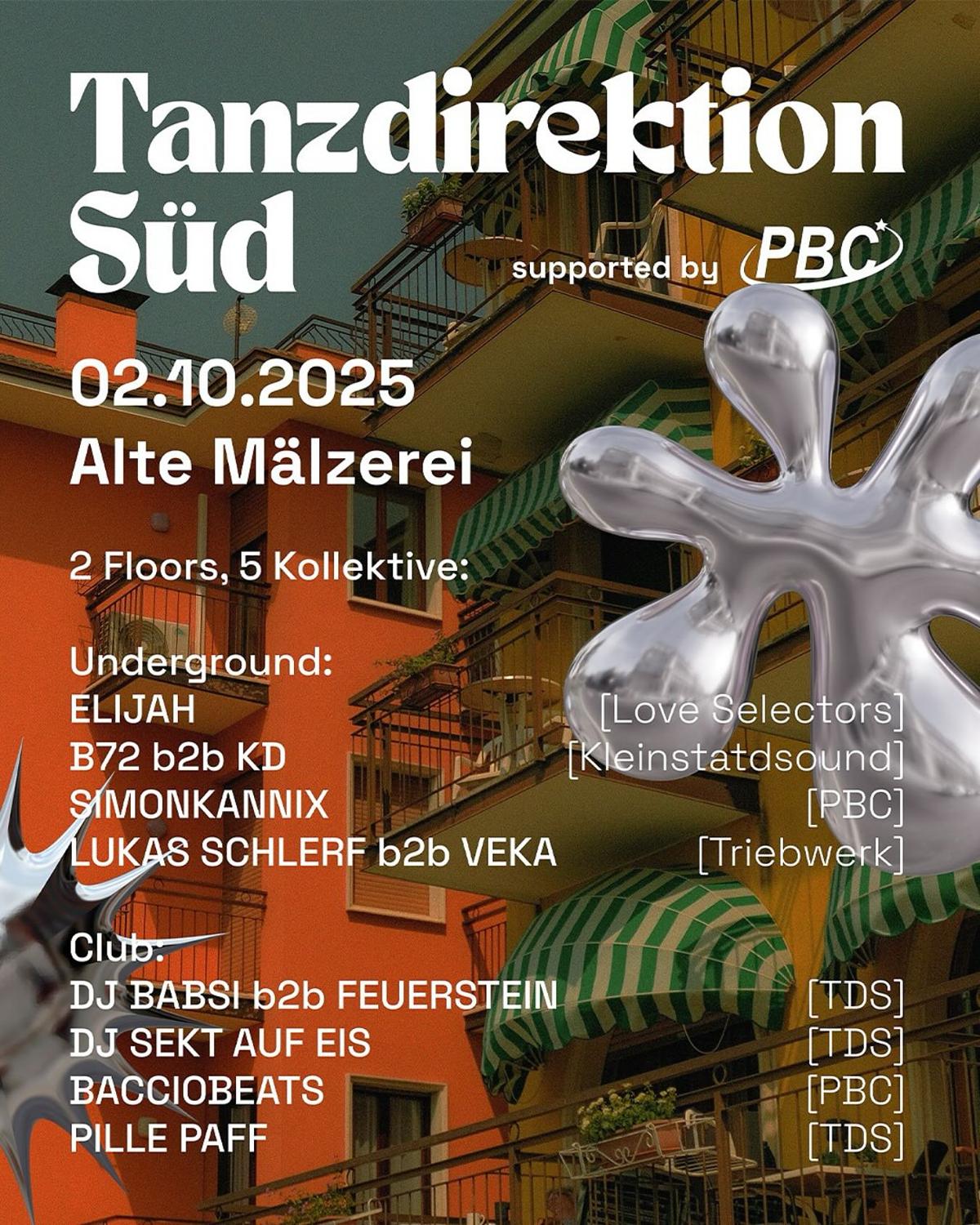 Tanzdirektion Süd @ Alte Mälzerei | Supported By Pbc