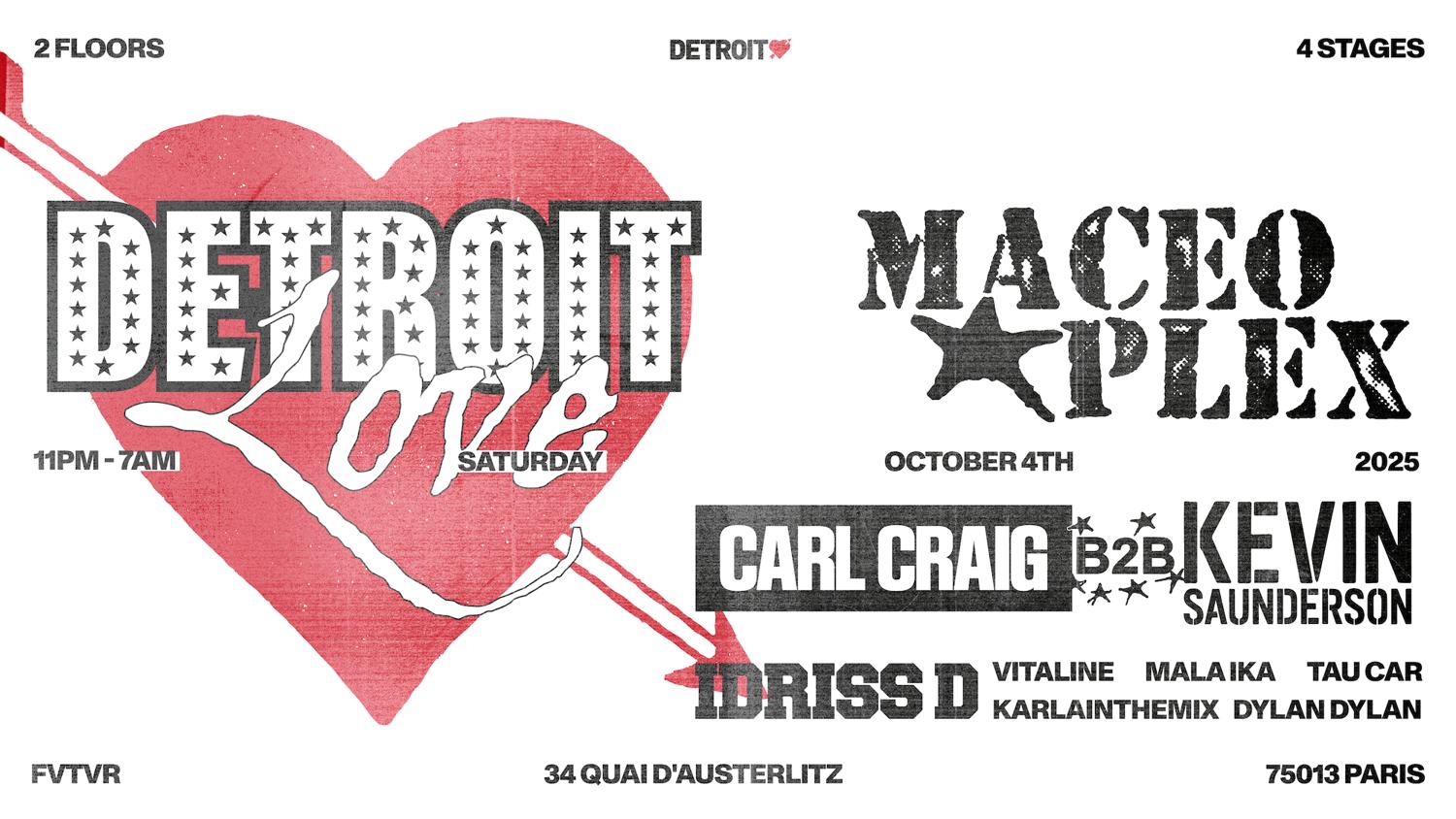 Detroit Love: Carl Craig B2B Kevin Saunderson, Maceo Plex