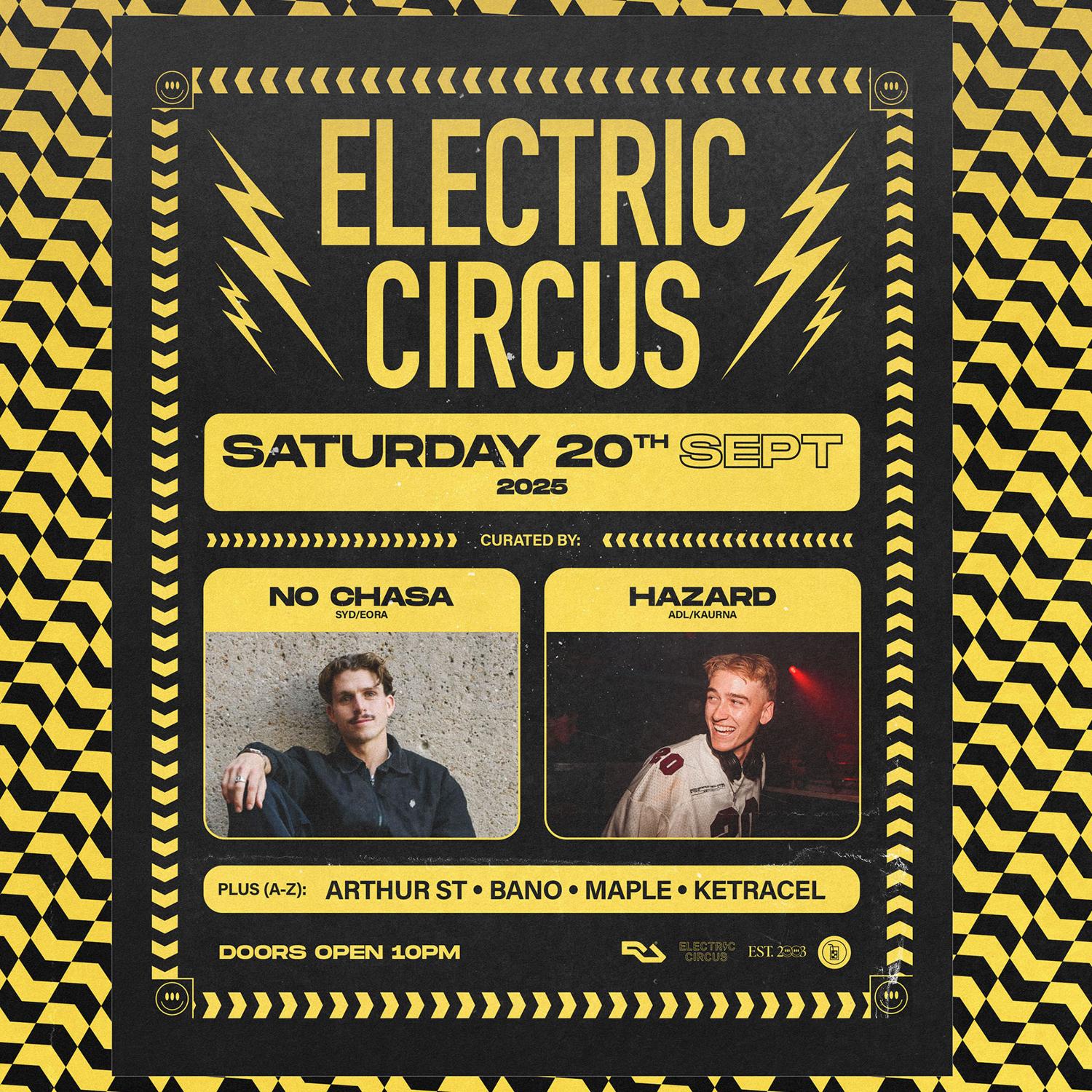 No Chasa [Syd/Eora] & Hazard [Adl/Kaurna] • Electric Circus