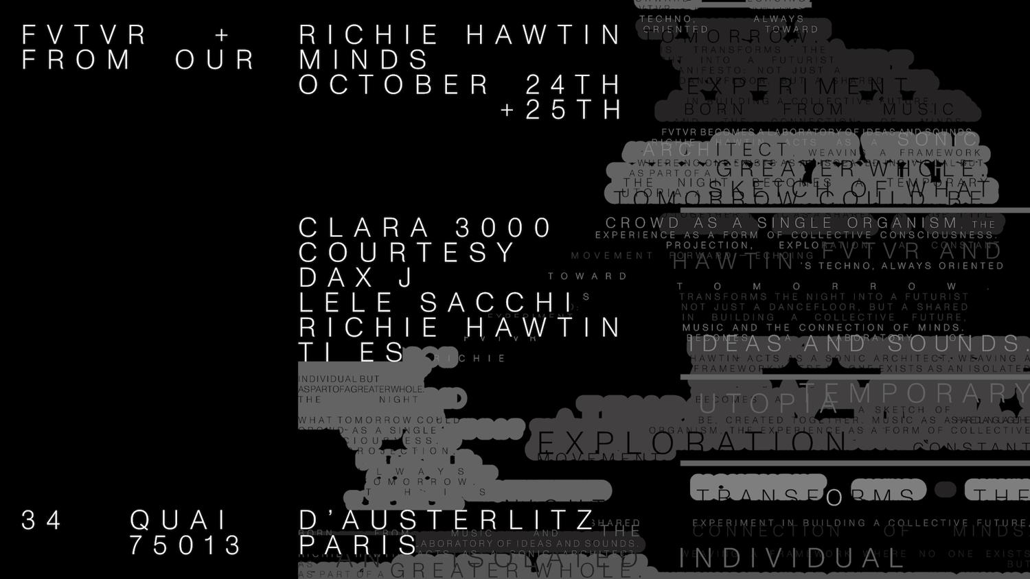 From Our Minds - Richie Hawtin, Dax J, Courtesy & Guests
