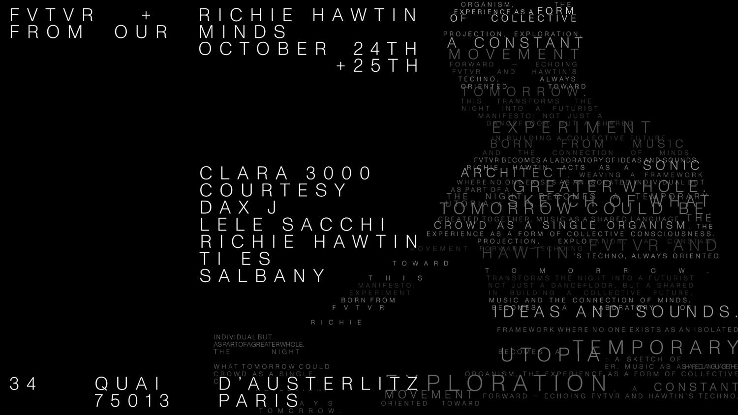 From Our Minds - Richie Hawtin, Dax J, Courtesy & Guests