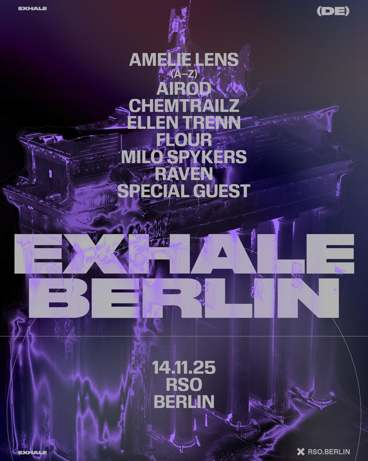 Amelie Lens Presents Exhale Berlin
