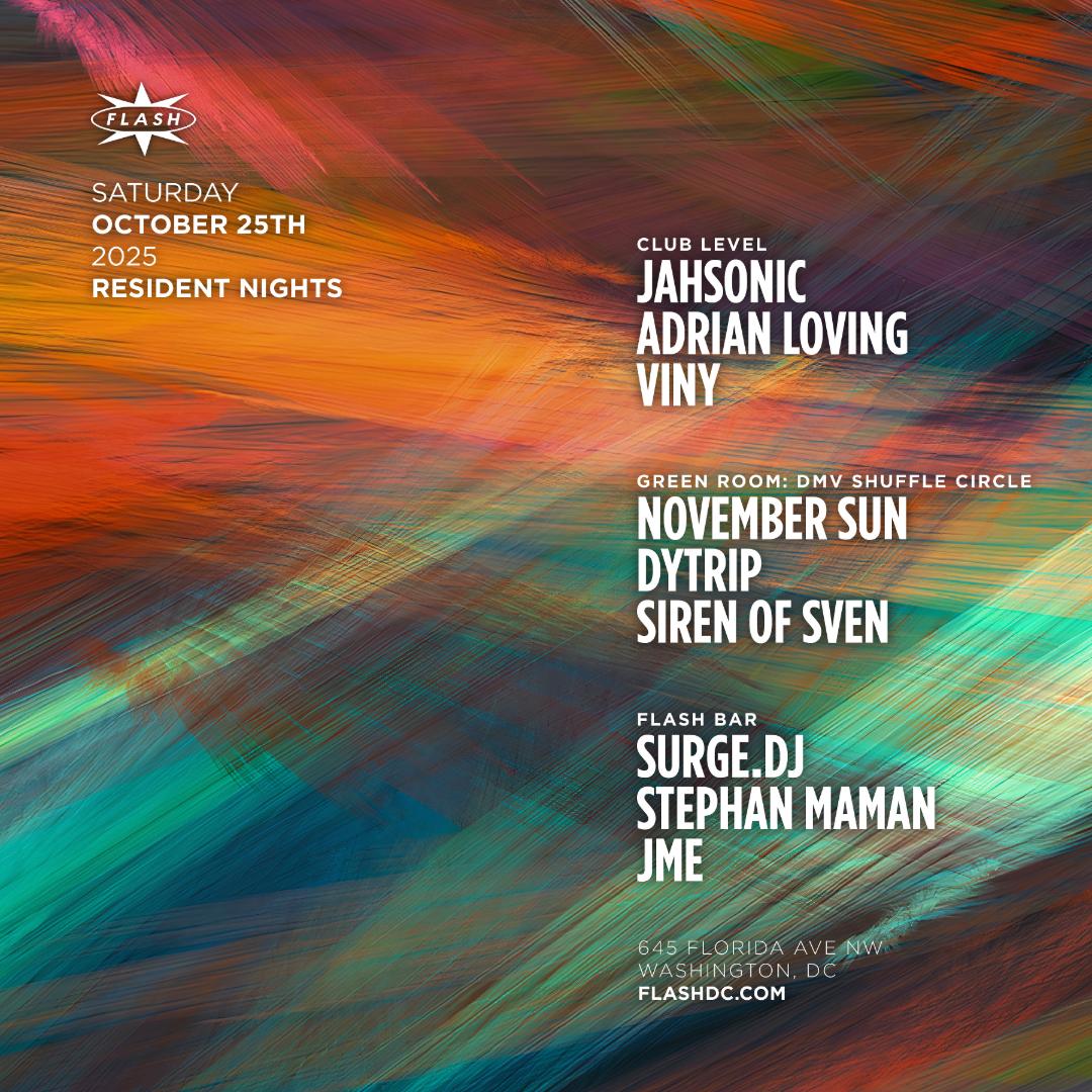 Resident Nights: Jahsonic - Adrian Loving - Viny