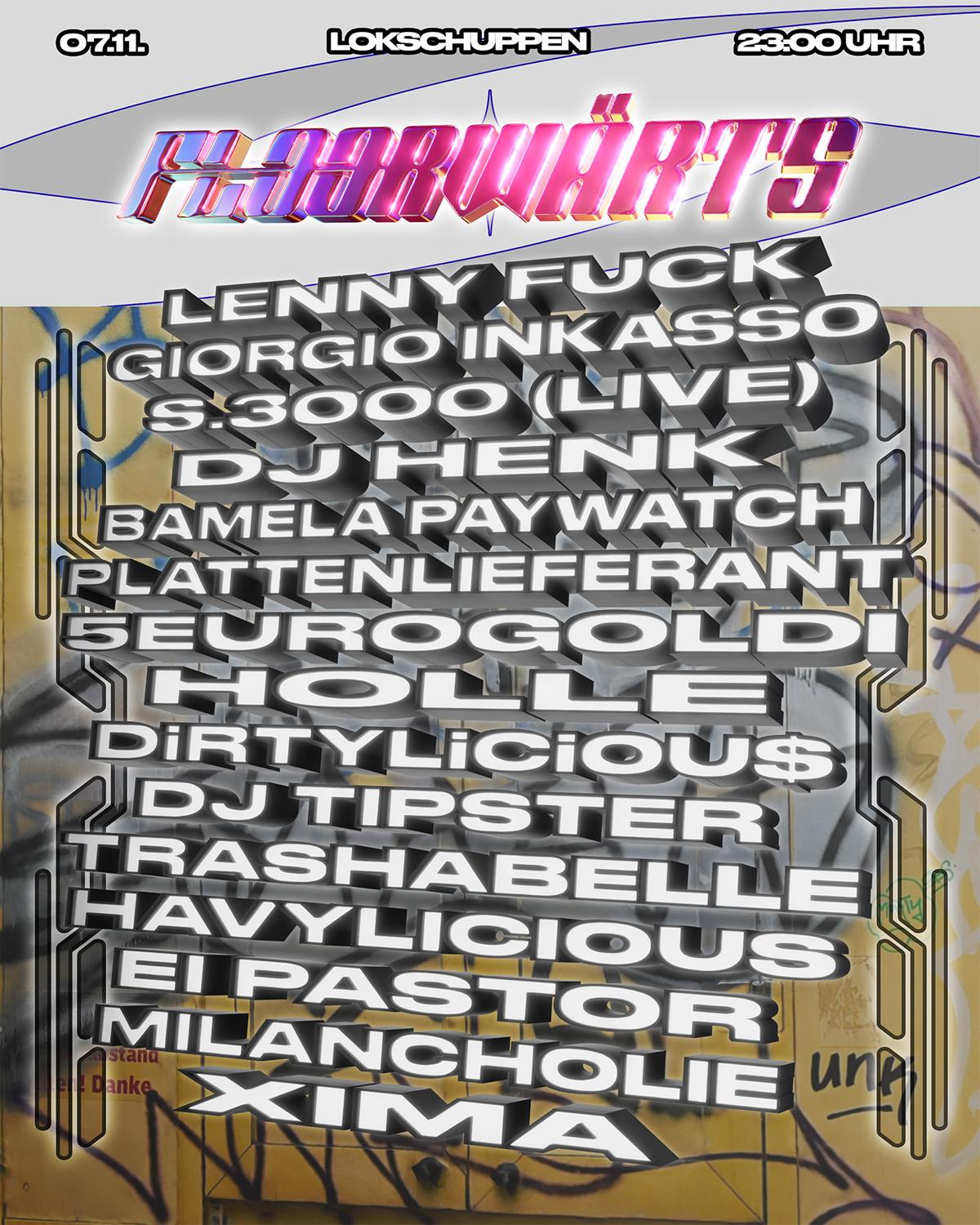 Floorwärts W/ Lenny Fuck, S.3000, Plattenlieferant And Many More