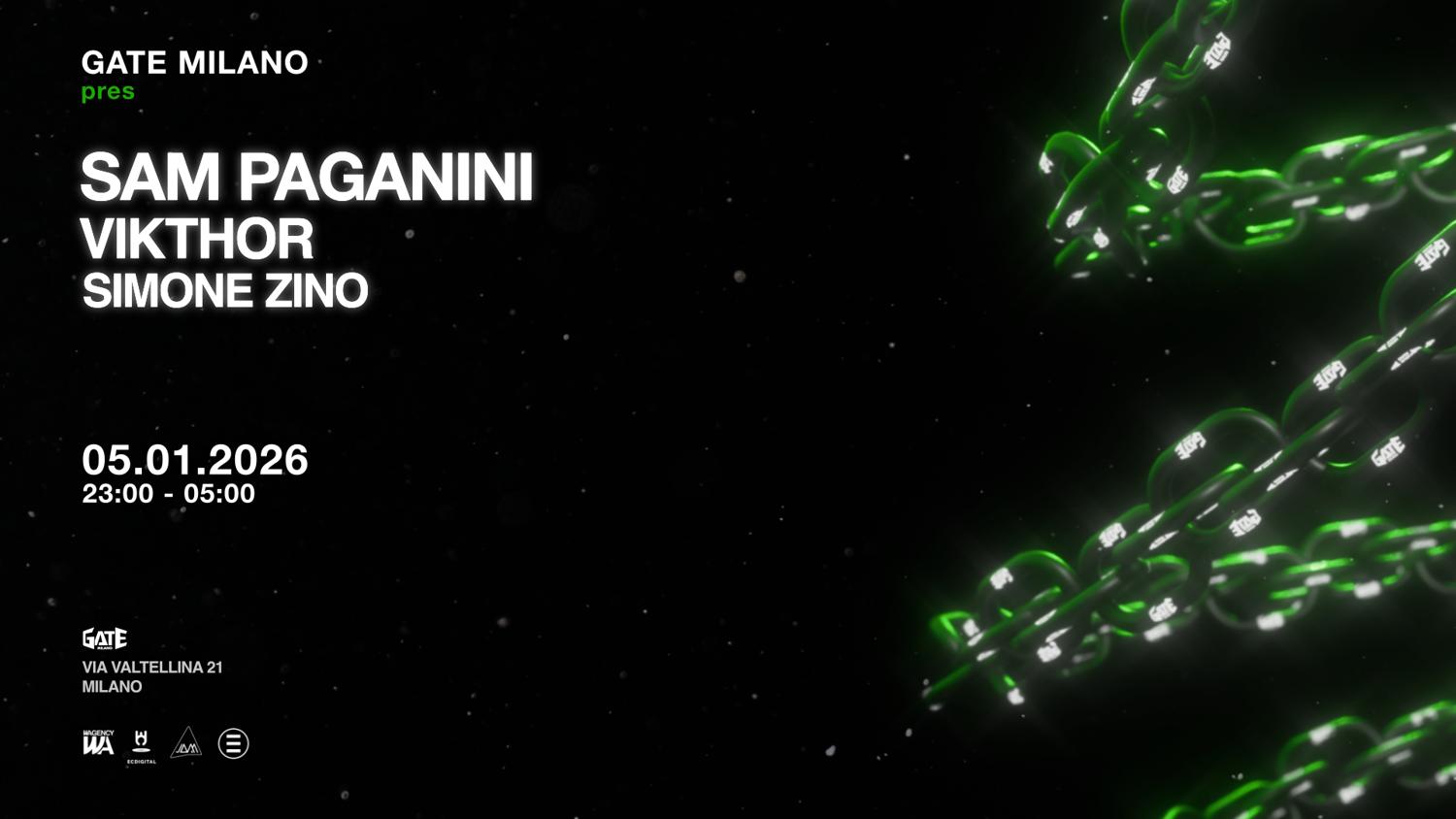 Sam Paganini, Vikthor, Simone Zino