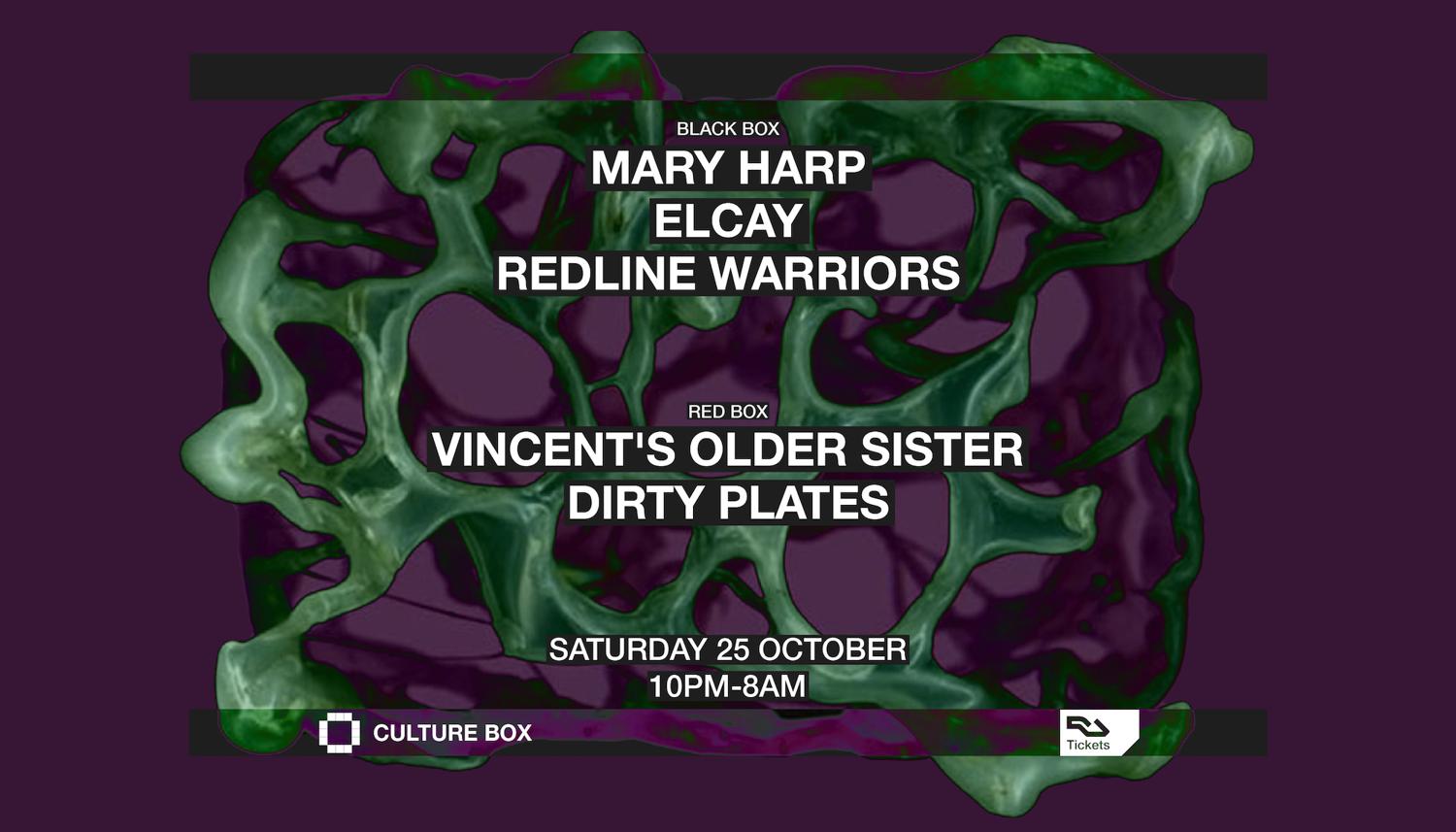 Mary Harp / Elcay / Redline Warriors / Vincent'S Older Sister / Dirty Plates