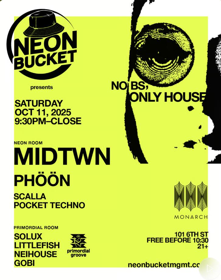 Neonbucket X Primordial Groove Present: No Bs, Only House