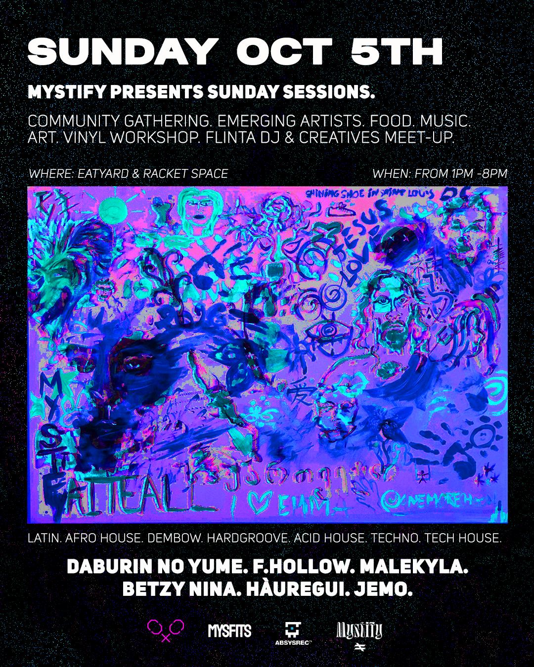 Mystify Presents Sunday Sessions: Music, Workshops & Creatives Meet-Up