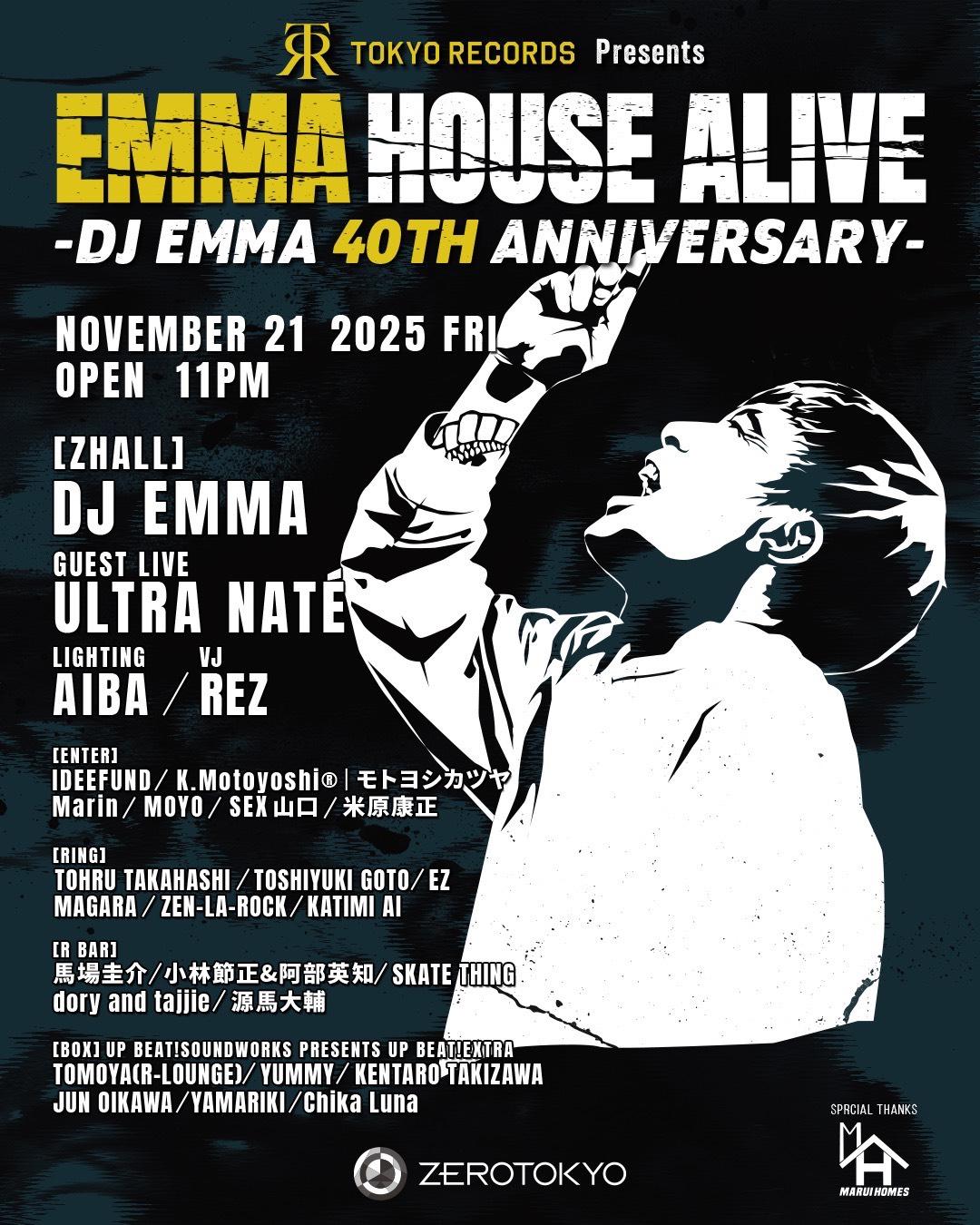Tokyo Records Presents Emma House Alive -Dj Emma 40Th Anniversary-