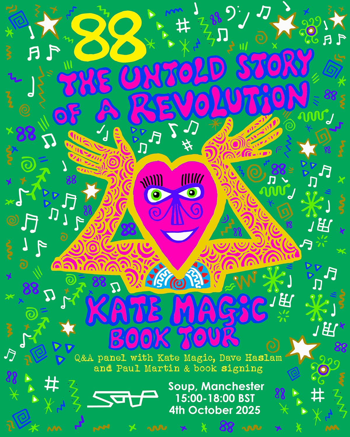 88, The Untold Story Of A Revolution Book Tour: Kate Magic, Dave Haslam And Paul Martin