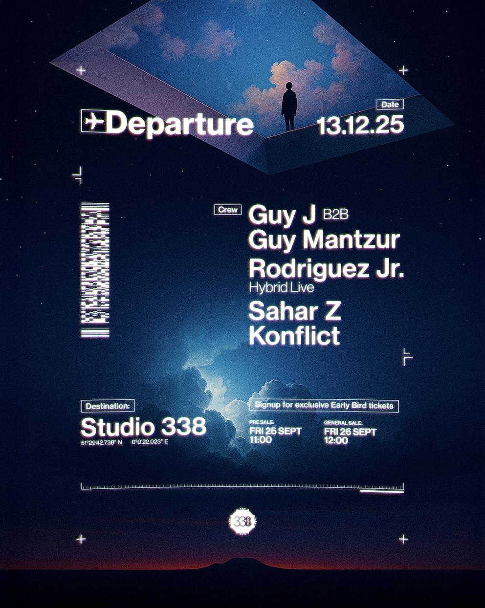 Departure: Launch Party - Guy J B2B Guy Mantzur, Rodriguez Jr. + More
