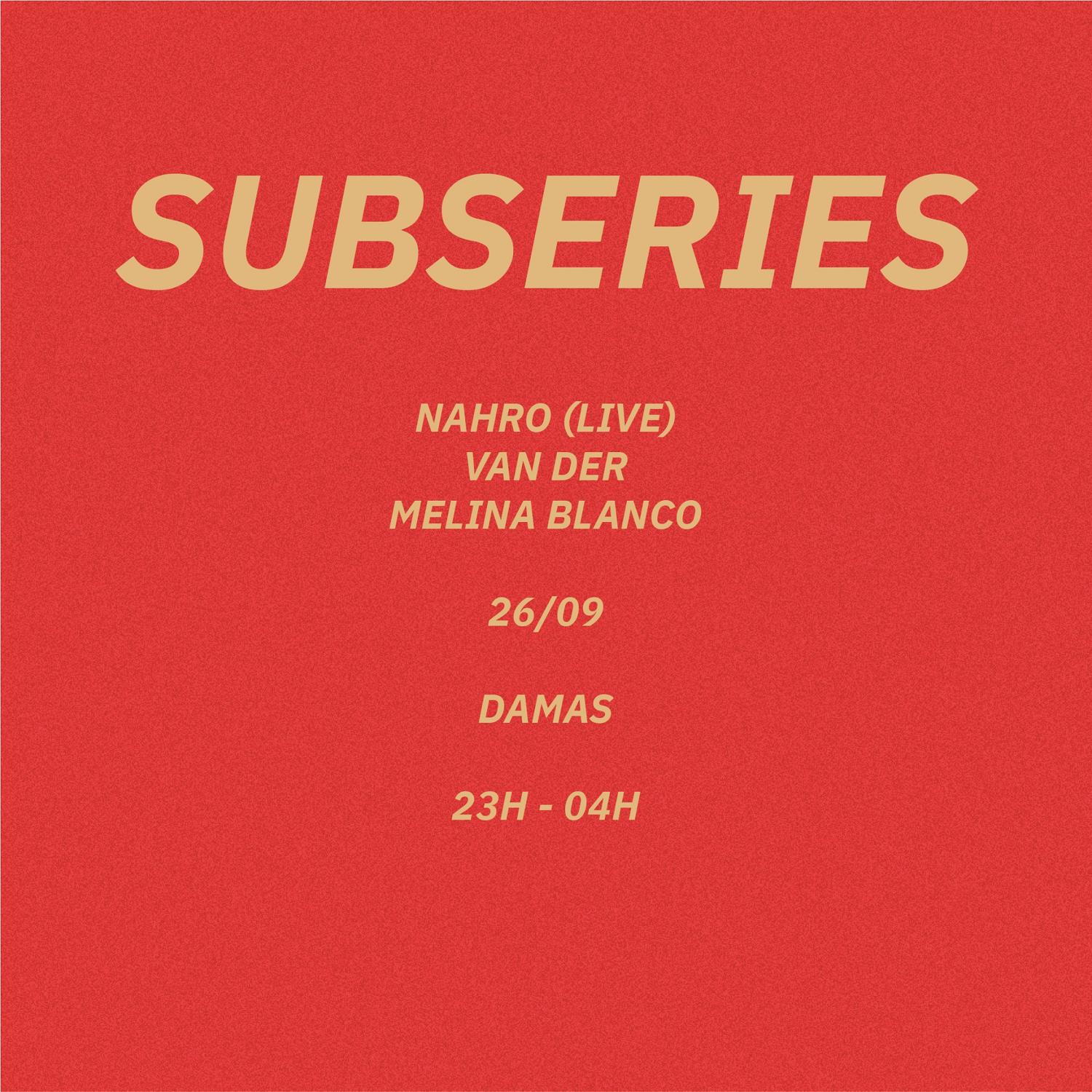 Subseries With Van Der X Nharo Live X Melina Blanco