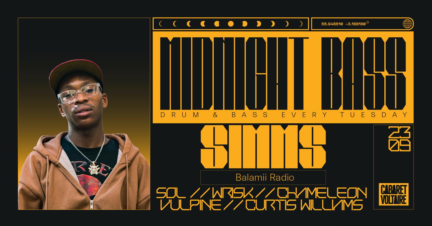 Midnight Bass // Journey Thru Jungle W/ Simms (Balamii Radio), Wrisk, Solecta, Chameleon + More