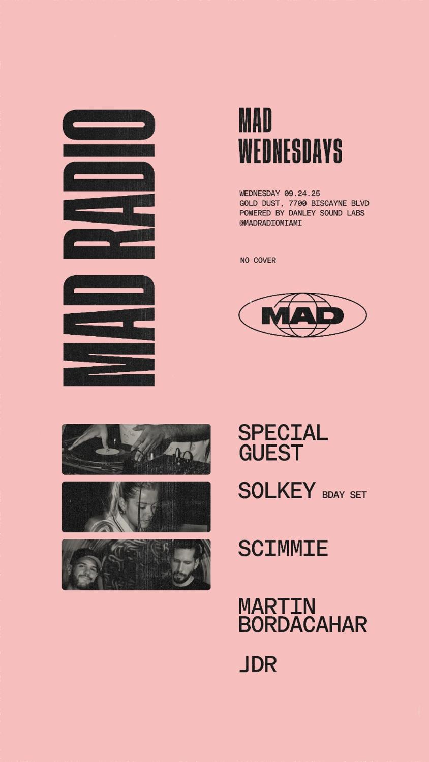 Mad Wednesdays: Special Guest, Solkey, Scimmie, Martin Bordacahar, Jdr