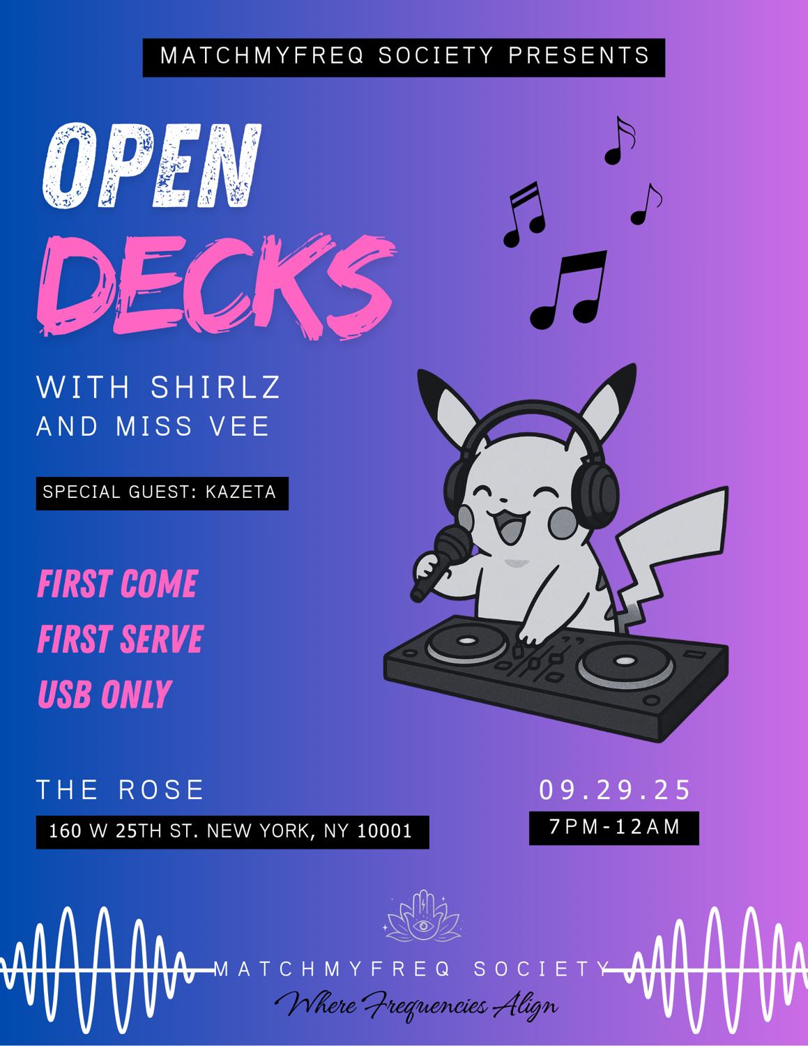 Mmf Society Open Decks
