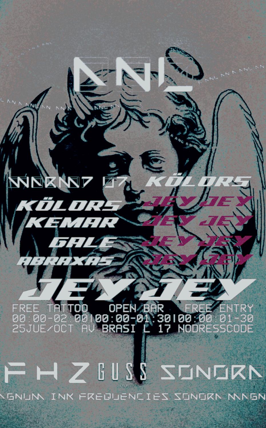 Frequencies + Sonora + Magnum Ink //Tattoo Free 00:00 - 02:00//Open Bar N´ Free Entry Till 1:30