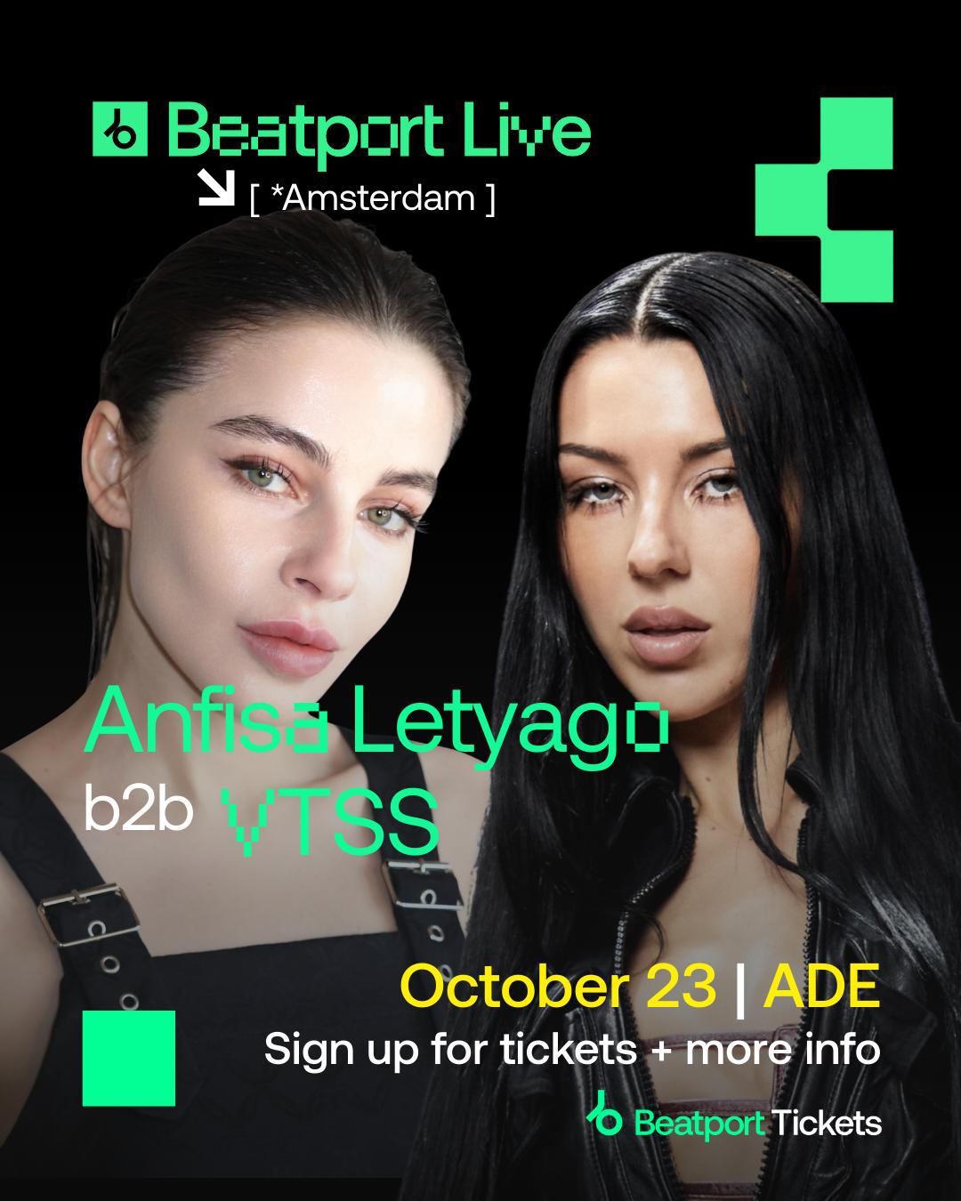 Anfisa Letyago B2B Vtss - Beatport Live