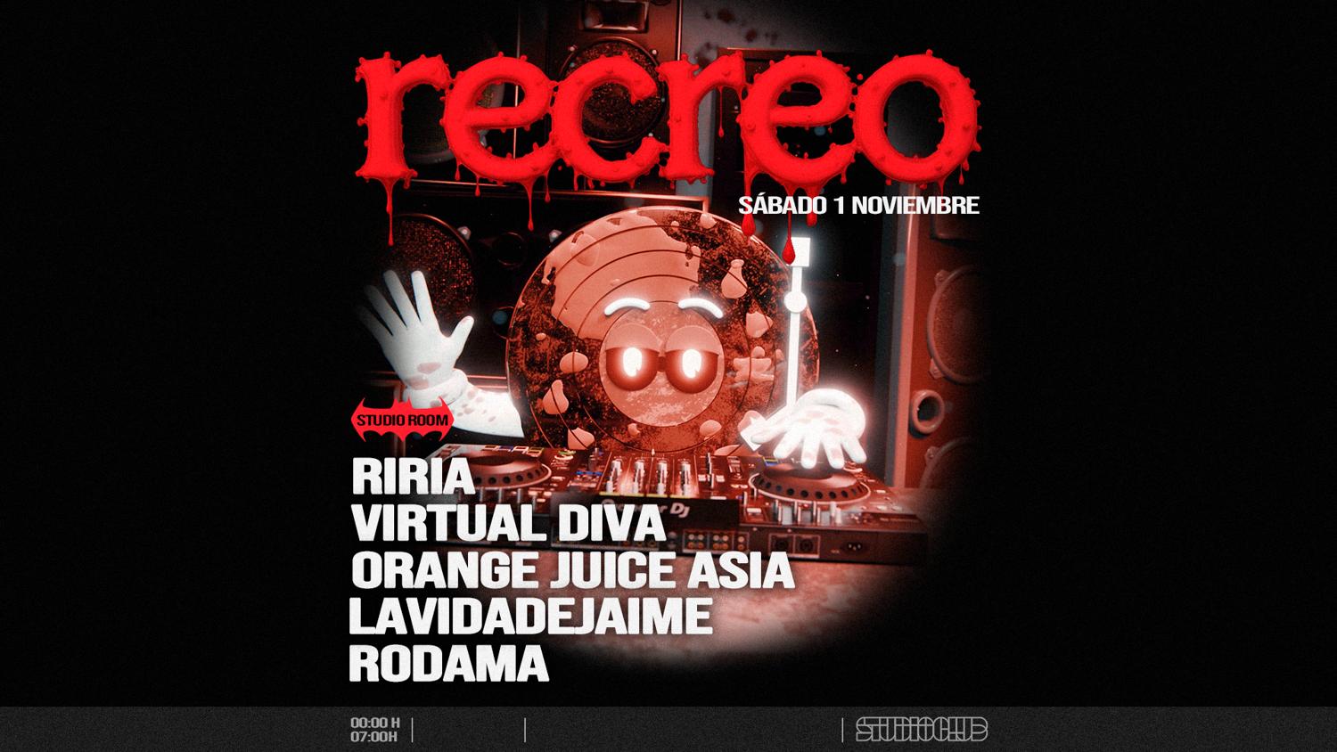 Recreo W/ Riria, Virtual Diva, Orange Juice Asia, La Vida De Jaime, Rodama