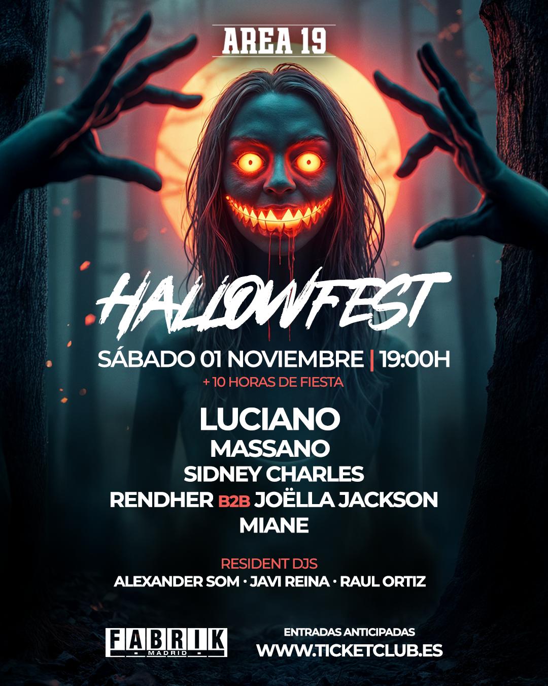 Hallowfest Fabrik With Luciano And Massano