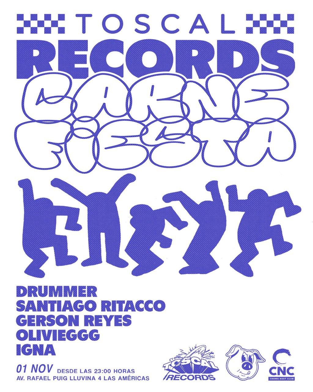 Carne Fiesta X Toscal Records With Drummer