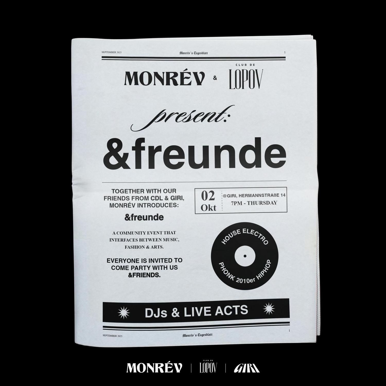 &Freunde By Monrév X Cdl