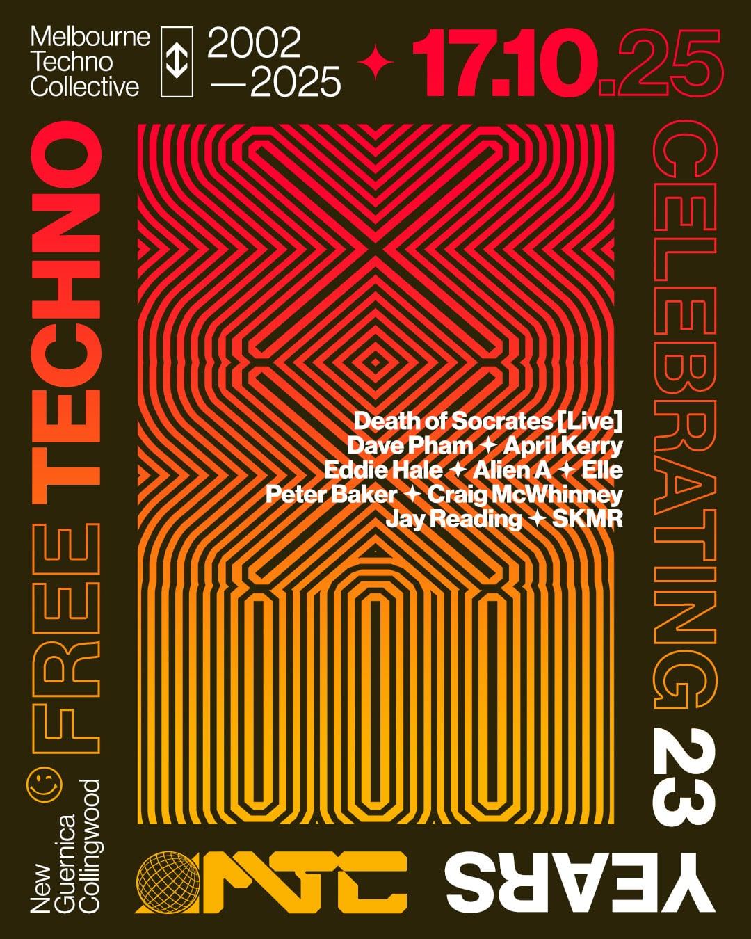 Melbourne Techno Collective Turns 23 - Free Techno