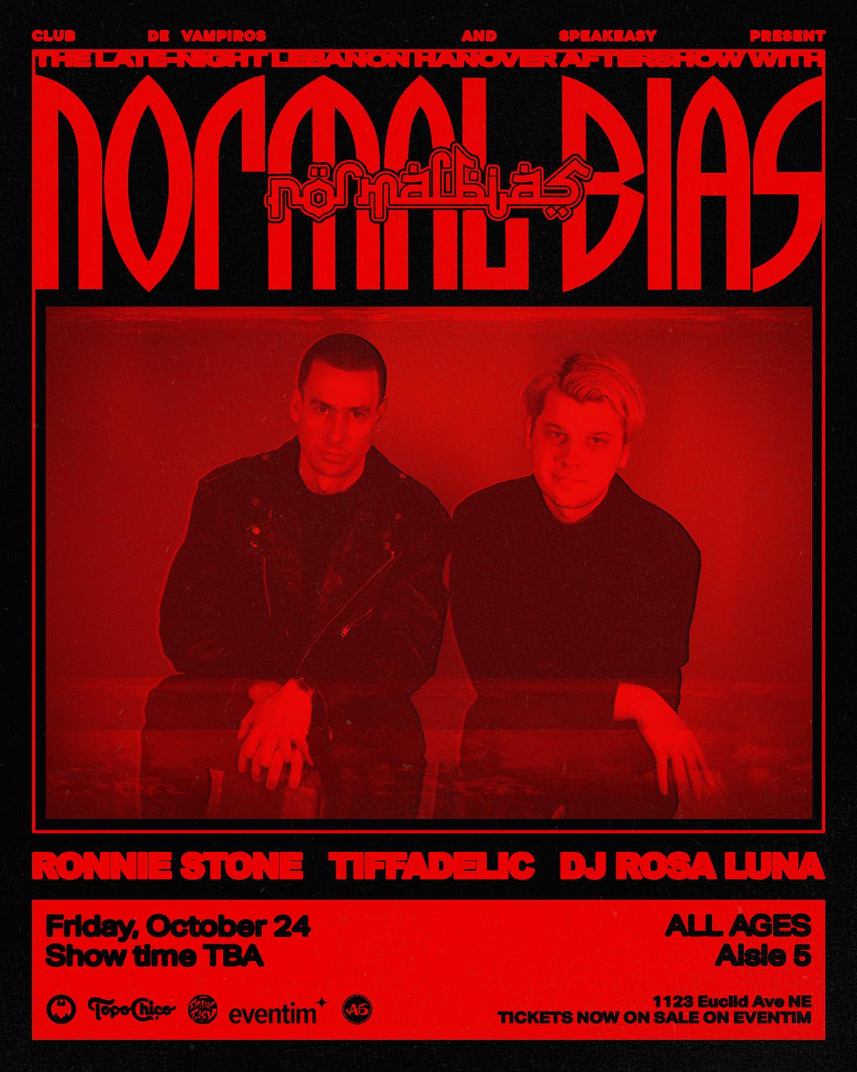 Club De Vampiros & Speakeasy Present... Normal Bias With Ronnie Stone, Tiffadelic, & Rosa Luna