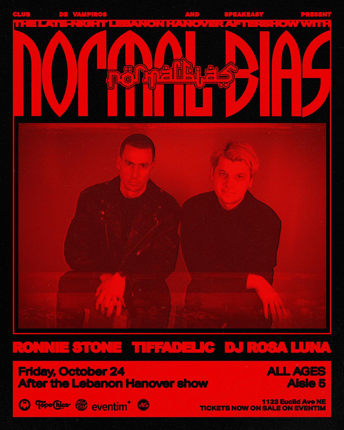 Club De Vampiros & Speakeasy Present... Normal Bias With Ronnie Stone, Tiffadelic, & Rosa Luna