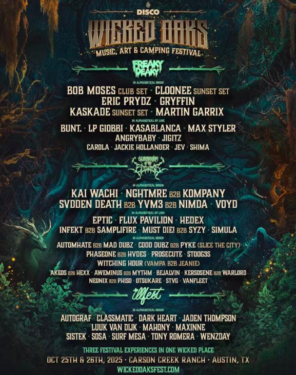 Wicked Oaks Festival 2025 - Promo Code Ravefam