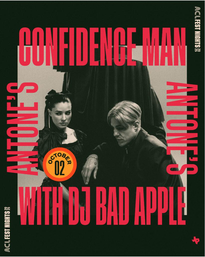 Official 2025 Acl Fest Nights: Confidence Man W/ Dj Bad Apple