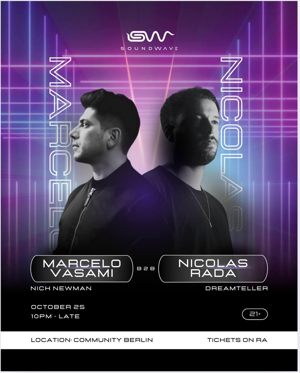 Soundwave Presents Nicolas Rada B2B Marcelo Vasami