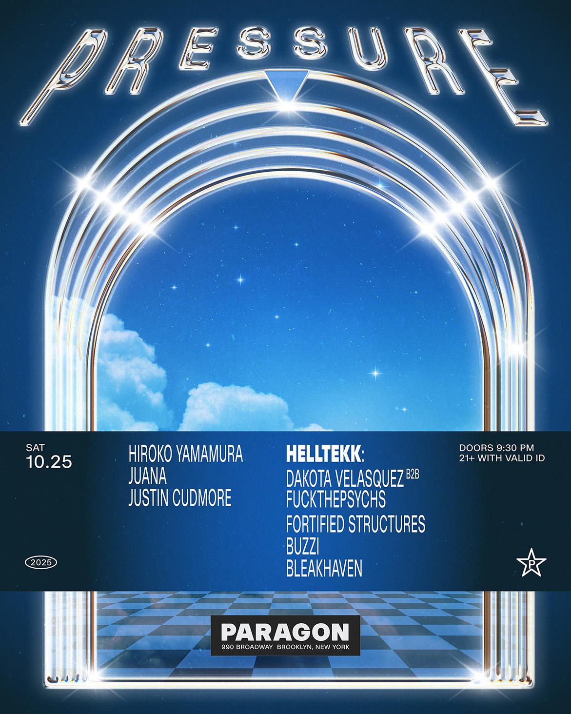 Pressure: Hiroko Yamamura, Juana, Justin Cudmore + Helltekk