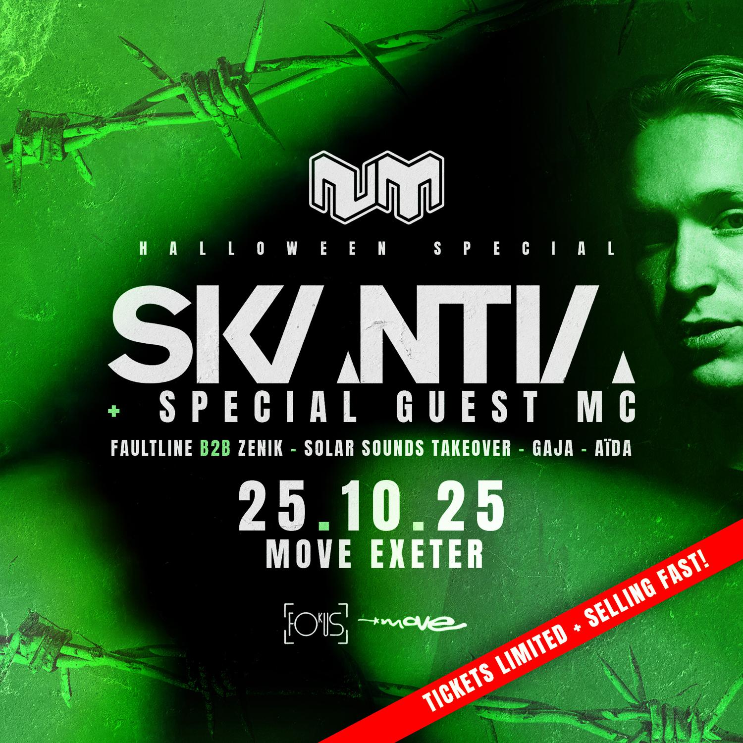 Nu:Motive Exeter Halloween • Skantia + Special Guest Mc