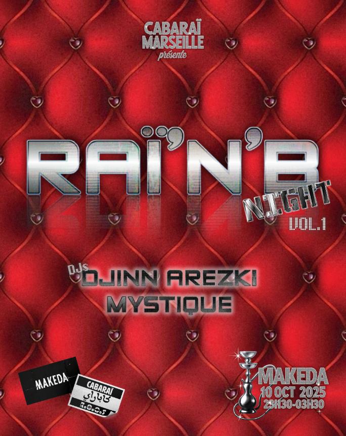 Cabaraï Présente Raï'N'B Night